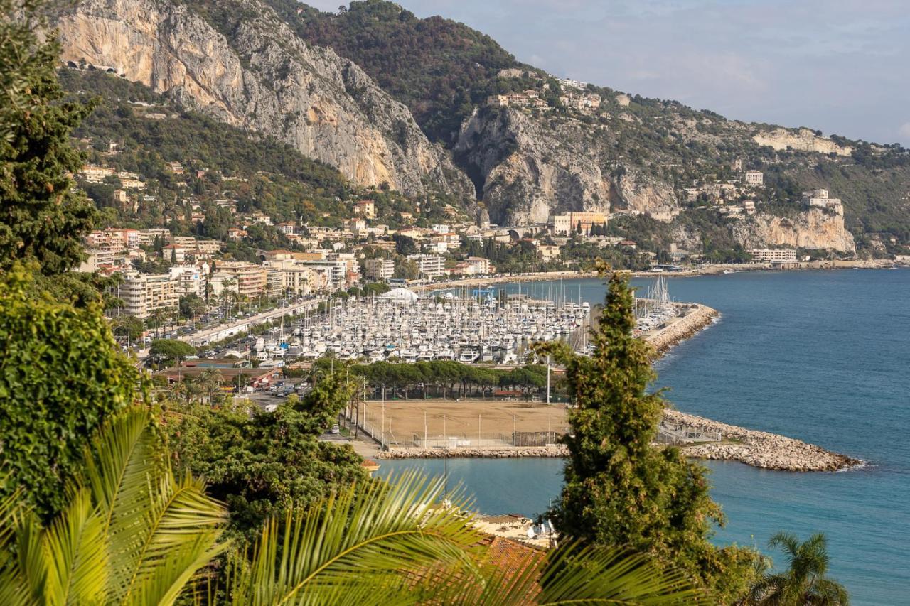Villa L'Ensoleillee Vue Panoramique Mer, 250 M De La Plage Et Du Centre Ville ม็องตง ภายนอก รูปภาพ