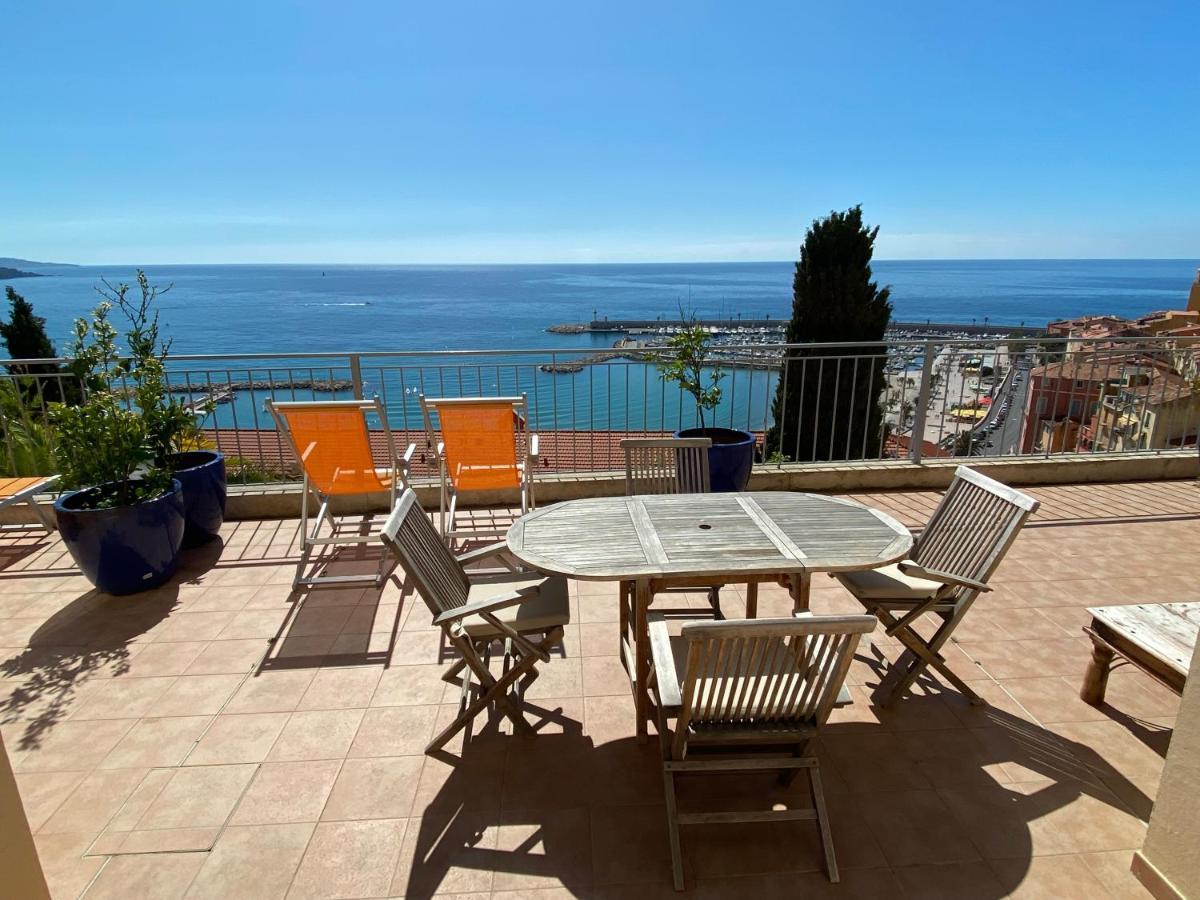 Villa L'Ensoleillee Vue Panoramique Mer, 250 M De La Plage Et Du Centre Ville ม็องตง ภายนอก รูปภาพ