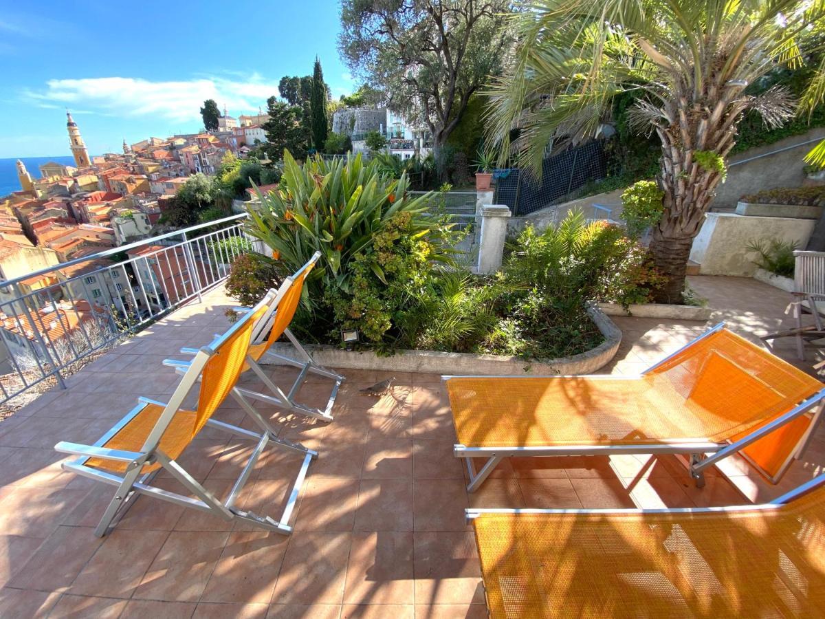 Villa L'Ensoleillee Vue Panoramique Mer, 250 M De La Plage Et Du Centre Ville ม็องตง ภายนอก รูปภาพ