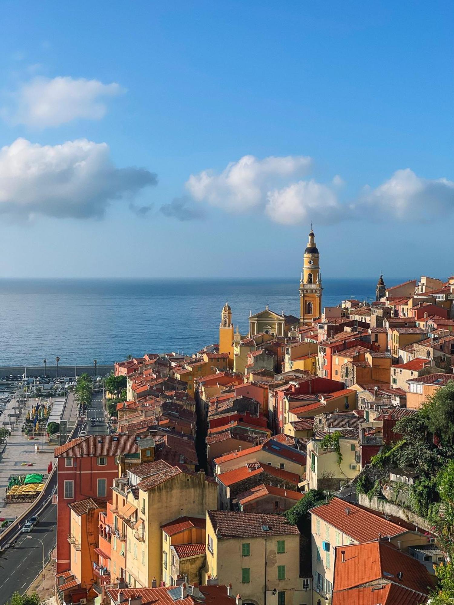 Villa L'Ensoleillee Vue Panoramique Mer, 250 M De La Plage Et Du Centre Ville ม็องตง ภายนอก รูปภาพ